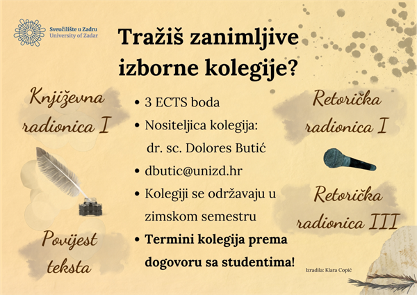 Izborni kolegiji modula Tekst i govorništvo